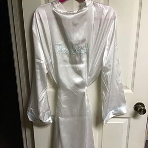 “The Bride” silk robe 3x